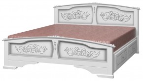 ЕЛЕНА Кровать из массива 1400 с 2-мя ящиками  в Верхней Салде - verhnyaya-salda.ok-mebel.com | фото