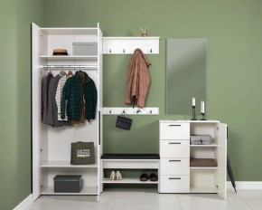 ЭЙР прихожая (модульная) Белый Шагрень в Верхней Салде - verhnyaya-salda.ok-mebel.com | фото 2