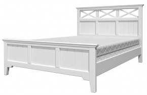 ГРАЦИЯ-5 Кровать из массива 1400 (Белый Античный/Белый) в Верхней Салде - verhnyaya-salda.ok-mebel.com | фото