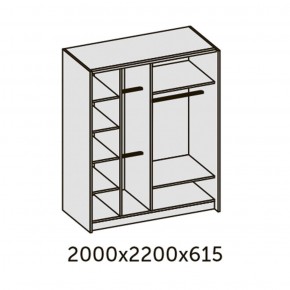 ИННЭС-5 Шкаф-купе 2-х дв. 2000 (2дв. Ф1 - венге) в Верхней Салде - verhnyaya-salda.ok-mebel.com | фото 3