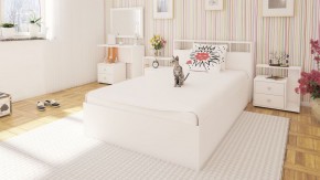 Камелия Кровать 1200, цвет белый, ШхГхВ 123,5х217х78,2 см., сп.м. 1200х2000 мм., без матраса, основание есть в Верхней Салде - verhnyaya-salda.ok-mebel.com | фото 4