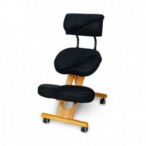 Коленный стул со спинкой Smartstool KW02В + Чехлы в Верхней Салде - verhnyaya-salda.ok-mebel.com | фото