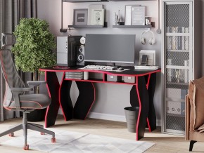 Компьютерный стол КЛ №9.0 (Черный/Красный) в Верхней Салде - verhnyaya-salda.ok-mebel.com | фото 4