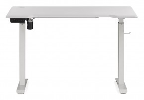 Компьютерный стол Маркос с механизмом подъема 120х75х75 белый / шагрень белая в Верхней Салде - verhnyaya-salda.ok-mebel.com | фото 2
