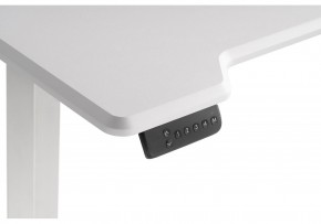 Компьютерный стол Маркос с механизмом подъема 120х75х75 белый / шагрень белая в Верхней Салде - verhnyaya-salda.ok-mebel.com | фото 7