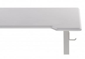 Компьютерный стол Маркос с механизмом подъема 120х75х75 белый / шагрень белая в Верхней Салде - verhnyaya-salda.ok-mebel.com | фото 8