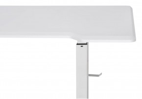 Компьютерный стол Маркос с механизмом подъема 140х80х75 белый / шагрень белая в Верхней Салде - verhnyaya-salda.ok-mebel.com | фото 8
