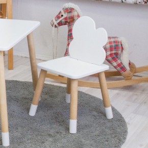 Комплект детской мебели стол и два стула Облачко (Белый/Белый/Береза) в Верхней Салде - verhnyaya-salda.ok-mebel.com | фото 3
