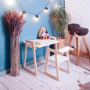 Комплект детской мебели стол и  два стула Я САМ "Лофт-Дуо" (Белый) в Верхней Салде - verhnyaya-salda.ok-mebel.com | фото 10