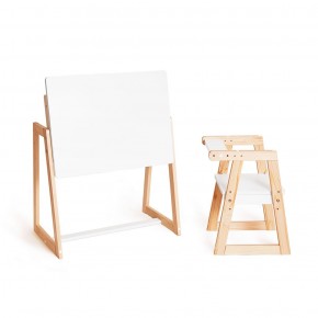 Комплект детской мебели стол и  два стула Я САМ "Лофт-Дуо" (Белый) в Верхней Салде - verhnyaya-salda.ok-mebel.com | фото 4