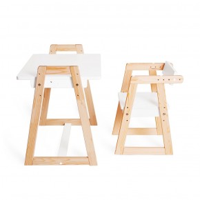 Комплект детской мебели стол и  два стула Я САМ "Лофт-Дуо" (Белый) в Верхней Салде - verhnyaya-salda.ok-mebel.com | фото 8