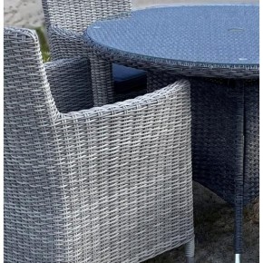 Комплект плетеной мебели AM-395C/T395 Grey 4Pcs (4+1) в Верхней Салде - verhnyaya-salda.ok-mebel.com | фото 2