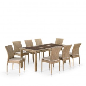 Комплект плетеной мебели T365/Y380B-W65 Light Brown (8+1) в Верхней Салде - verhnyaya-salda.ok-mebel.com | фото 1