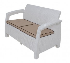 Комплект уличной мебели Yalta Premium Terrace Set (Ялта) белый (+подушки под спину) в Верхней Салде - verhnyaya-salda.ok-mebel.com | фото 2