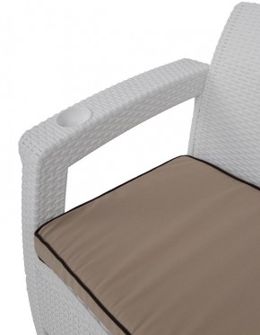 Комплект уличной мебели Yalta Premium Terrace Set (Ялта) белый (+подушки под спину) в Верхней Салде - verhnyaya-salda.ok-mebel.com | фото 5
