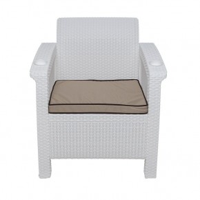 Комплект уличной мебели Yalta Premium Terrace Set (Ялта) белый (+подушки под спину) в Верхней Салде - verhnyaya-salda.ok-mebel.com | фото 6