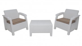 Комплект уличной мебели Yalta Premium Terrace Set (Ялта) белый (+подушки под спину) в Верхней Салде - verhnyaya-salda.ok-mebel.com | фото 8