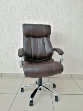 Кресло Barneo K-303 для руководителя (коричневая экокожа) в Верхней Салде - verhnyaya-salda.ok-mebel.com | фото 1