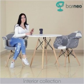 Кресло Barneo N-14 Patchwork черно-белый в Верхней Салде - verhnyaya-salda.ok-mebel.com | фото 3