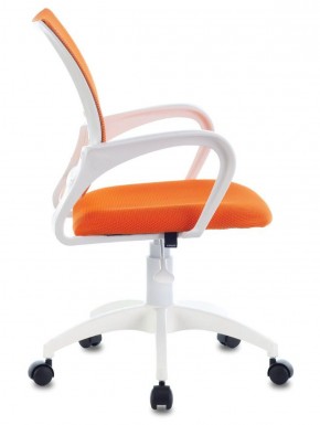 Кресло BRABIX "Fly MG-396W", пластик белый, сетка, оранжевое, 532401, MG-396W_532401 в Верхней Салде - verhnyaya-salda.ok-mebel.com | фото 3
