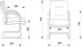 Кресло Бюрократ T-9927SL-LOW-V/BLACK в Верхней Салде - verhnyaya-salda.ok-mebel.com | фото 4