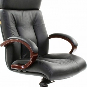 Кресло для руководителя Chairman 421 черный/орех темный, черный в Верхней Салде - verhnyaya-salda.ok-mebel.com | фото 6