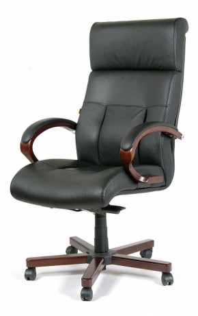 Кресло для руководителя Chairman 421 черный/орех темный, черный в Верхней Салде - verhnyaya-salda.ok-mebel.com | фото 7