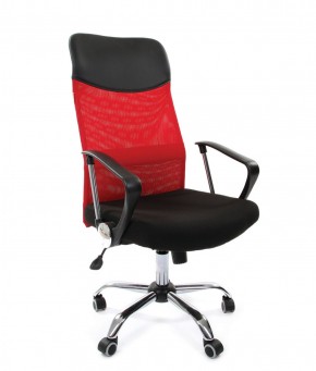 Кресло для руководителя CHAIRMAN 610 N (15-21 черный/сетка красный) в Верхней Салде - verhnyaya-salda.ok-mebel.com | фото