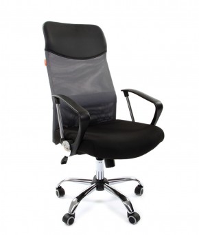 Кресло для руководителя CHAIRMAN 610 N(15-21 черный/сетка серый) в Верхней Салде - verhnyaya-salda.ok-mebel.com | фото 1