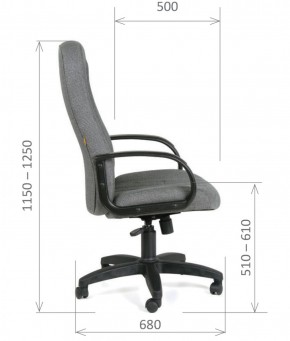 Кресло для руководителя  CHAIRMAN 685 СТ (ткань стандарт 10-356 черная) в Верхней Салде - verhnyaya-salda.ok-mebel.com | фото 6