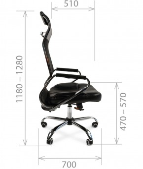 Кресло для руководителя CHAIRMAN 700 (Сетка) Черное в Верхней Салде - verhnyaya-salda.ok-mebel.com | фото 5