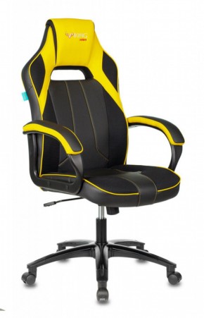 Кресло игровое Бюрократ VIKING 2 AERO YELLOW черный/желтый в Верхней Салде - verhnyaya-salda.ok-mebel.com | фото