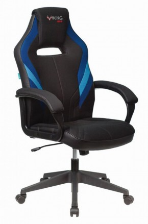 Кресло игровое Бюрократ VIKING 3 AERO BLUE черный/синий в Верхней Салде - verhnyaya-salda.ok-mebel.com | фото