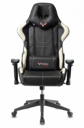 Кресло игровое Бюрократ VIKING 5 AERO WHITE черный/белый в Верхней Салде - verhnyaya-salda.ok-mebel.com | фото 3