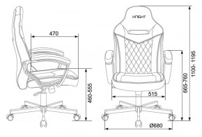 Кресло игровое Бюрократ VIKING 6 KNIGHT B FABRIC черный в Верхней Салде - verhnyaya-salda.ok-mebel.com | фото 4