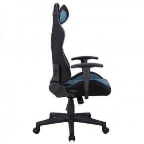 Кресло компьютерное BRABIX "GT Racer GM-100" (черное/голубое) 531818 в Верхней Салде - verhnyaya-salda.ok-mebel.com | фото 3
