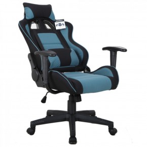 Кресло компьютерное BRABIX "GT Racer GM-100" (черное/голубое) 531818 в Верхней Салде - verhnyaya-salda.ok-mebel.com | фото 4