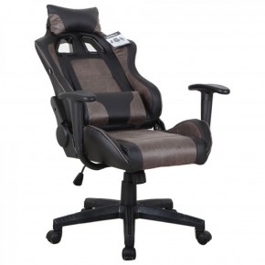 Кресло компьютерное BRABIX "GT Racer GM-100" (черное/коричневое) 531819 в Верхней Салде - verhnyaya-salda.ok-mebel.com | фото 4