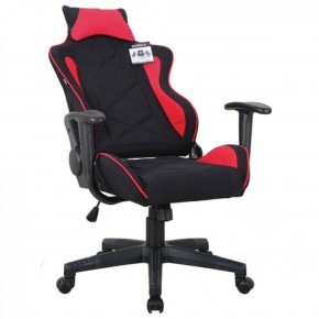 Кресло компьютерное BRABIX GT Racer GM-101 + подушка (ткань) черное/красное (531820) в Верхней Салде - verhnyaya-salda.ok-mebel.com | фото 4