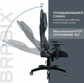 Кресло компьютерное BRABIX "GT Carbon GM-120" (черное/зеленое) 531929 в Верхней Салде - verhnyaya-salda.ok-mebel.com | фото 2