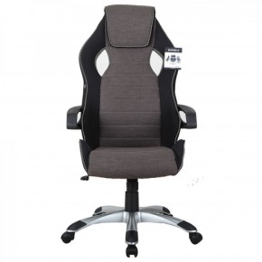 Кресло компьютерное BRABIX Techno GM-002 (ткань) черное/серое, вставки белые (531815) в Верхней Салде - verhnyaya-salda.ok-mebel.com | фото 3