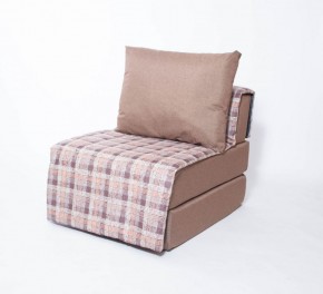 Кресло-кровать бескаркасное Харви (коричневый-квадро беж) в Верхней Салде - verhnyaya-salda.ok-mebel.com | фото 1