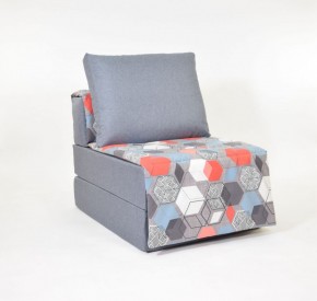 Кресло-кровать бескаркасное Харви (серый-геометрия слейт) в Верхней Салде - verhnyaya-salda.ok-mebel.com | фото 1
