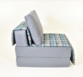Кресло-кровать бескаркасное Харви (серый-квадро азур) в Верхней Салде - verhnyaya-salda.ok-mebel.com | фото 3