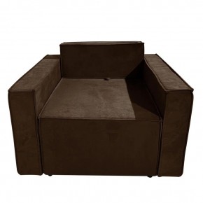 Кресло-кровать Принц КК1-ВК (велюр коричневый) в Верхней Салде - verhnyaya-salda.ok-mebel.com | фото 1