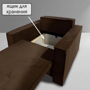 Кресло-кровать Принц КК1-ВК (велюр коричневый) в Верхней Салде - verhnyaya-salda.ok-mebel.com | фото 6