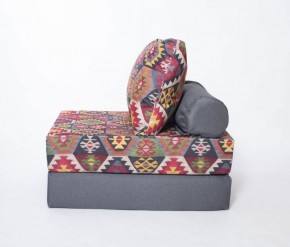 Кресло-кровать-пуф бескаркасное Прайм (мехико серый-графит) в Верхней Салде - verhnyaya-salda.ok-mebel.com | фото