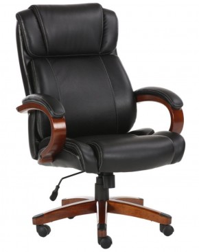Кресло офисное BRABIX PREMIUM "Magnum EX-701" (дерево, рециклированная кожа, черное) 531827 в Верхней Салде - verhnyaya-salda.ok-mebel.com | фото 1