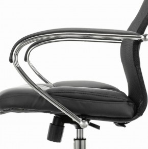 Кресло офисное BRABIX PREMIUM "Stalker EX-608 CH" (хром, ткань-сетка/кожзам, черное) 532091 в Верхней Салде - verhnyaya-salda.ok-mebel.com | фото 4