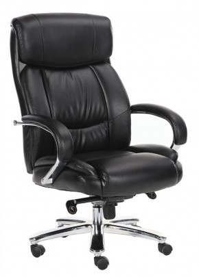 Кресло офисное BRABIX "Direct EX-580" (хром/рециклированная кожа/черное) 531824 в Верхней Салде - verhnyaya-salda.ok-mebel.com | фото